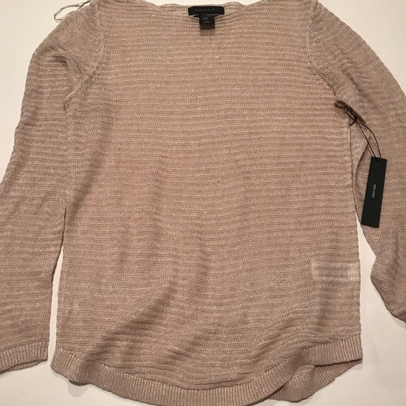 NWT Tahari 100% linen sweater - size M - Picture 4 of 4